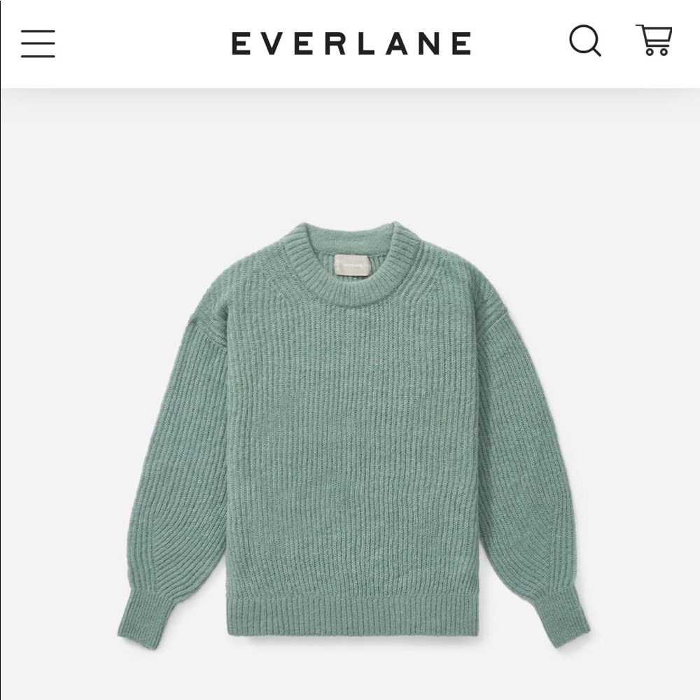 Everlane Oversized Alpaca Crew Sweater - Medium